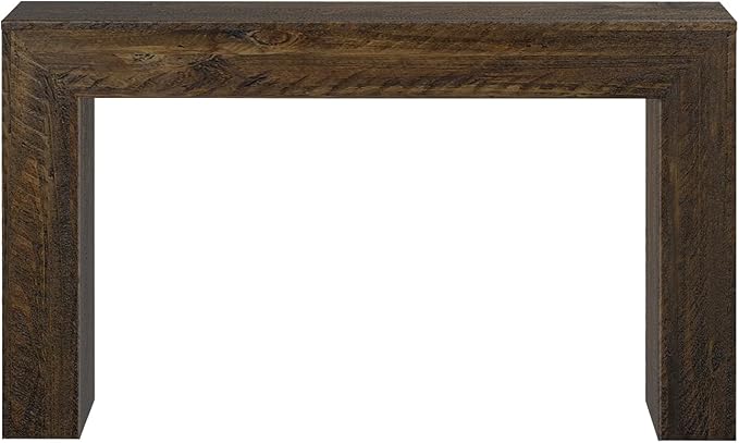 Plank+Beam 56 Inch Camden, Farmhouse Console Table - Solid Pine Wood, Easy Assembly for Living Room or Entryway, Rustic Barnwood