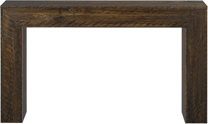 Plank+Beam 56 Inch Camden, Farmhouse Console Table - Solid Pine Wood, Easy Assembly for Living Room or Entryway, Rustic Barnwood