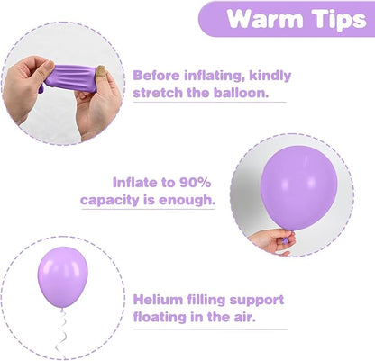 Mermaid Balloons, 12 Inch Pastel Purple and Teal Balloons, Pink Metallic Teal Purple Confetti Balloon Latex Balloon for Girls Mermaid Theme Princess Birthday Baby Shower Party Decorations