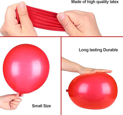 TecUnite 100 Pieces 6.6 Inch Blue Red White Latex Balloons Colorful Round Balloons for 4th of July Decorations Independence Day Patriotic Wedding Birthday Party Decoration