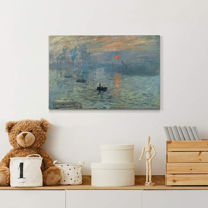 Home Decor Landscape Canvas Wall Art Abstract Floral Painting Modern Pictures Artwork Decoration for Living Room Kitchen Bathroom Office, Ready to Hang