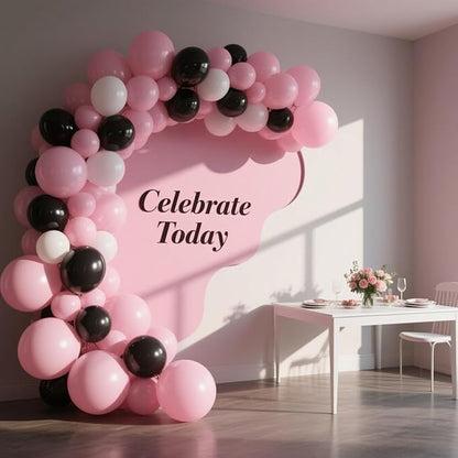 Pink Balloons 100 Pack, 12 Inch Latex Helium Pink Balloons Garland for Elegant Birthday Wedding Baby Shower Graduation Arch Party Decorations