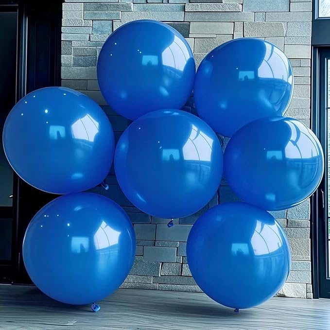 30 Pack Blue Balloons 36 Inch Blue Latex Large Balloons for Party Decorations and Events