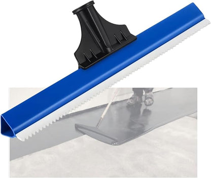 20in Epoxy Squeegee, Teeth Notched Squeegee for Self Leveling Cement Urethane Epoxy Floor Wall Spreader, Lightweight Professional Epoxy Tool for Garage Floors Driveways Walls