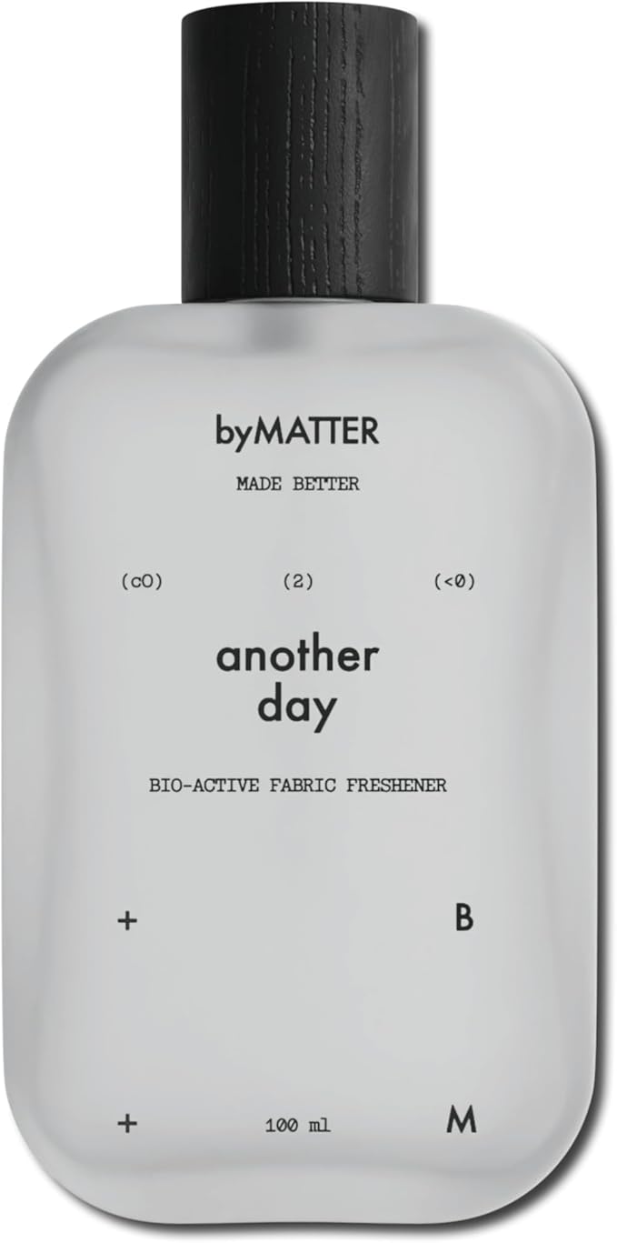 byMATTER Another Day Clothes Refresher Spray – Fabric Freshener, Luxury Perfume, Dry Wash Mist For All Clothing Types, Plant Based, Odour Eliminating, Linen Spray for Clothes (100ml / 3.4 Fl Oz)