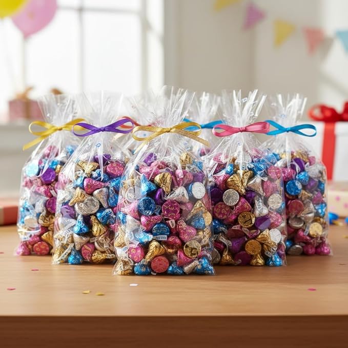 Assorted Kisses Candy Bulk Pack - 5lb Mixed Kisses Individually Wrapped Chocolate Candy Variety Pack - Bulk Chocolate Candy for Gift Bags, Party Favors, Candy Bowls, Snacking and Sharing - 5 Pounds