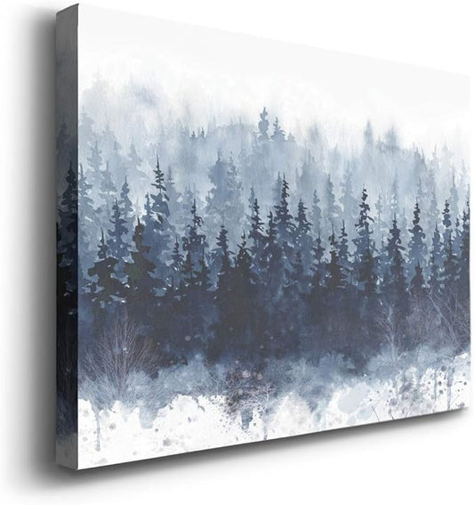Home Decor Landscape Canvas Wall Art Abstract Floral Painting Modern Pictures Artwork Decoration for Living Room Kitchen Bathroom Office, Ready to Hang, 32x48