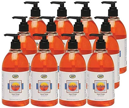 Zep Acclaim Liquid Antibacterial Liquid Hand Soap - 16.9 oz - 314916 (Case Of 12) - Perfect For Use In Offices, Businesses, Restaurants, And Homes