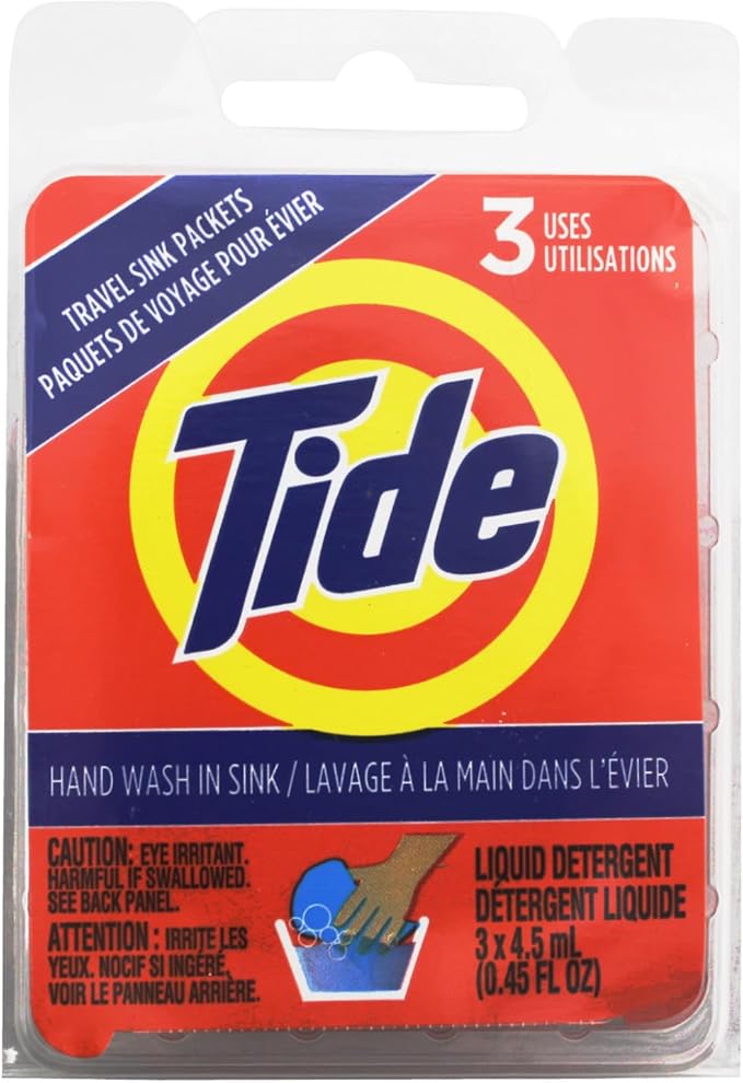 Tide Travel Sink Packets, 3-Count