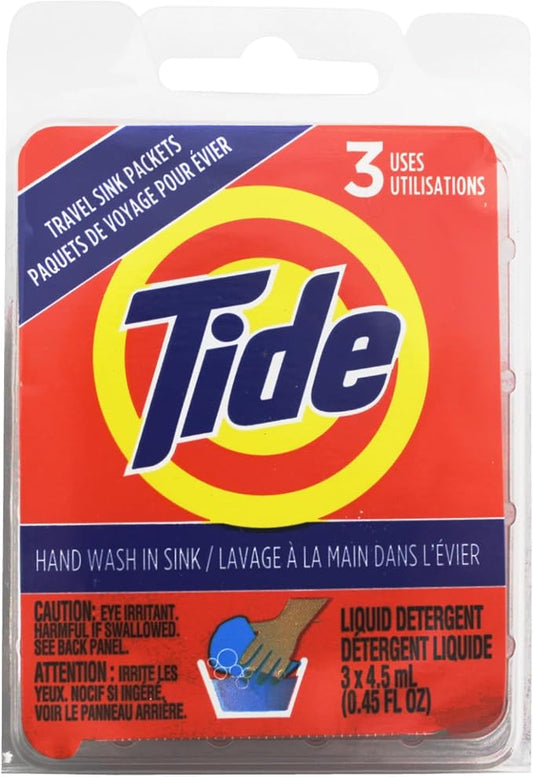 Tide Travel Sink Packets, 3-Count