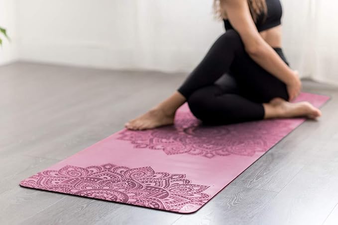 YOGA DESIGN LAB | The Infinity Mat | Luxurious Non-Slip Design Provides Unparalleled Grip to Support and Align You Beautifully | Eco-Friendly | w/Carrying Strap!