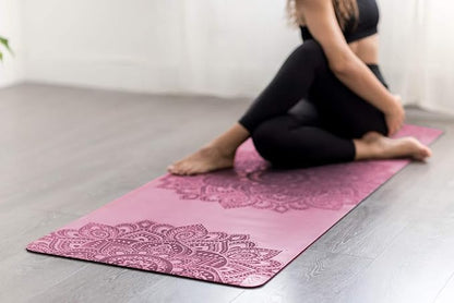 YOGA DESIGN LAB | The Infinity Mat | Luxurious Non-Slip Design Provides Unparalleled Grip to Support and Align You Beautifully | Eco-Friendly | w/Carrying Strap!