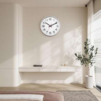 NUOVO 14Inch Wall Clock Number Quartz Large Decorative Wall Clock Quiet Wall Clocks Home Office Decor