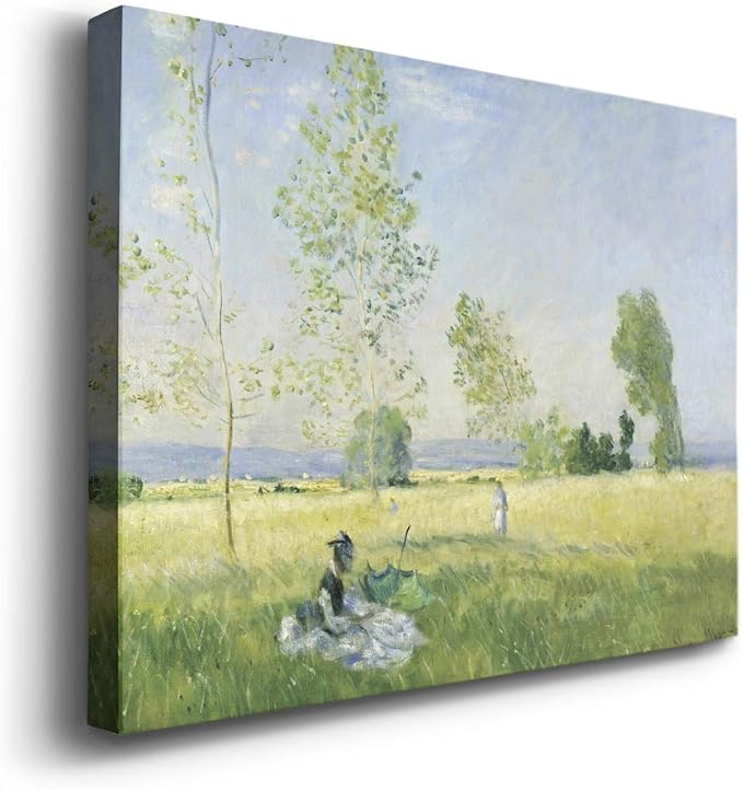 Wexford Home Home Decor Landscape Canvas Wall Art Abstract Floral Painting Modern Pictures Artwork Decoration for Living Room Kitchen Bathroom Office, Ready to Hang, Summer, 18x27