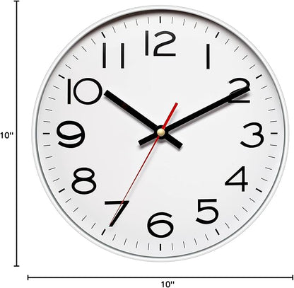 NUOVO Wall Clock Number Quartz Large Decorative Wall Clock Quiet Wall Clocks Home Office Wall Decor