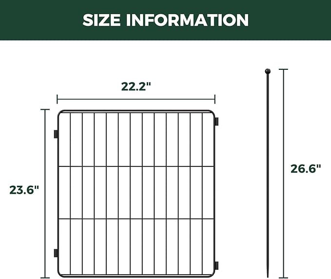 FXW MiniPaws Unleashed Dog Playpen for Yard & RV Camping, Expandable 24-inch 4 Panels for Puppies and Small Dogs, Portable for Indoor and Outdoor Use