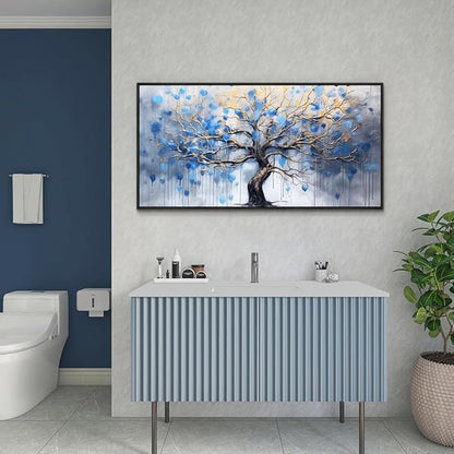 Wapluam Large Canvas Wall Art For Living Room Black Framed Wall Decor For Bedroom Modern Office Decor Black and White Inspiration Painting Prints Artwork Hang Abstract Picture Mural Home Decoration