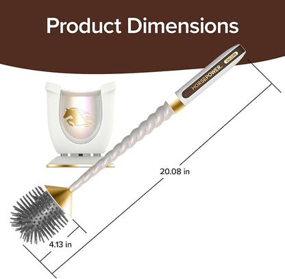 Horsepower Unicorn, AS-SEEN-ON-TV, Motorized Toilet Brush, Powerful Spinning Action (Unicorn Gold)