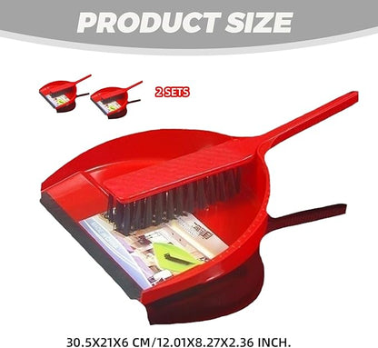 Dustpan and Brush Sets, 2 Sets Plastic Mini Dustpan and Brush, Cleaning and Combo, Tiny Cleaning Broom