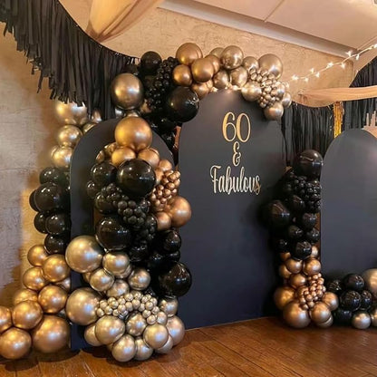 Black Balloon 100 pcs Black Latex Balloons Different Sizes 18 12 10 5 Inch Party Balloon Kit for Balloon Garland Balloon Arch as Birthday Party Decorations Valentine's Day Balloons