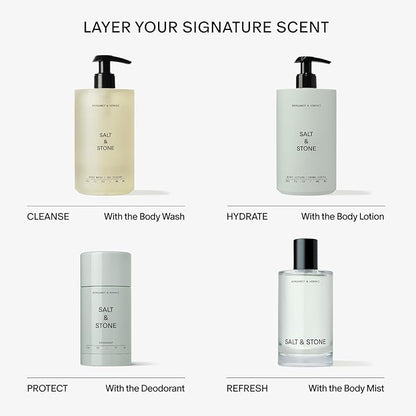 SALT & STONE Aluminum Free Deodorant | Extra Strength 48 Hour Protection for Women & Men | Made with Seaweed Extracts, Niacinamide & Prebiotics (Mini Deodorant Discovery Set)