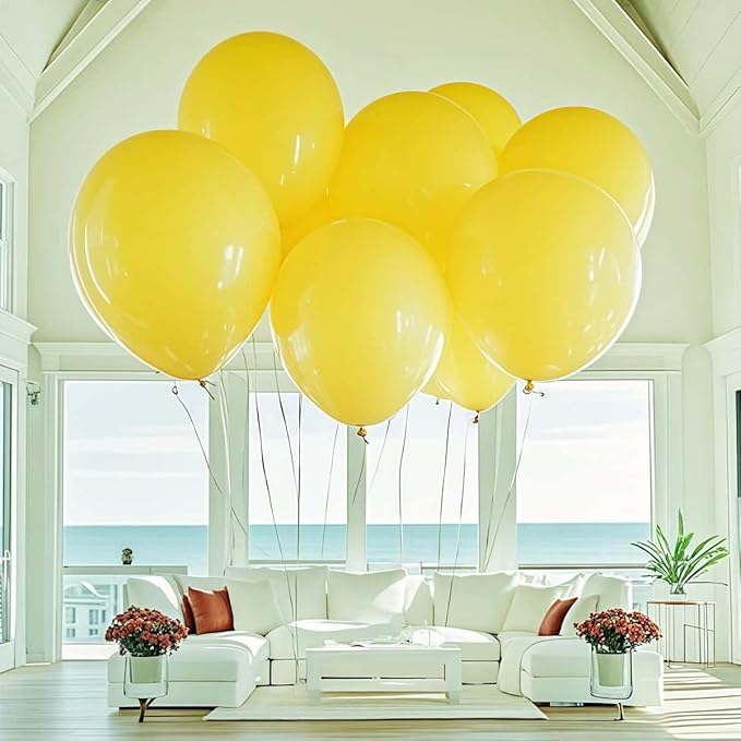 30 Pack Yellow Balloons 36 inch Yellow Latex Large Balloons for Party Decorations and Events