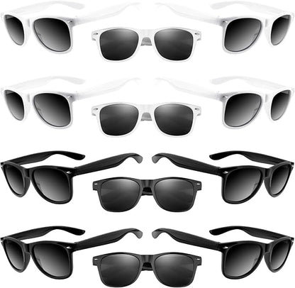 ASTARON 12 Pack Party Sunglasses Bulk Neon Party Favors for Beach Wedding Party Pool Party Supplies
