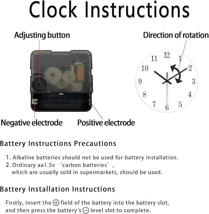 XFM Colorful Wall Clock for Kids Non Ticking Wall Clocks Battery Operated 14 Inch Small Wall Clock for Classroom