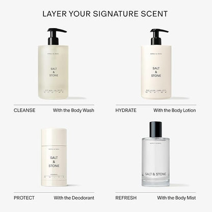 SALT & STONE Aluminum Free Deodorant | Extra Strength 48 Hour Protection for Women & Men | Made with Seaweed Extracts, Niacinamide & Prebiotics (Neroli & Basil)