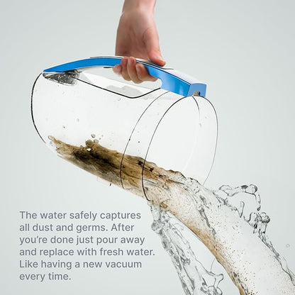 Quantum X Upright Water Filter Vacuum for Home — Superior Bagless Vac Cleaner with Water & MicroSilver Filtration to Clean Wet & Dry Messes. Pet, Dog Hair, Toddler Spills on Carpet & Hardwood Floor