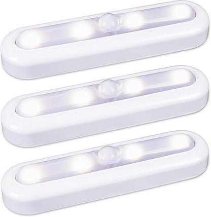 STAR-SPANGLED 3 Pack 7” Dimmable Push Tap Lights, Stick on LED Touch Lights AAA Battery Operated for Kitchen, Closet, Under Cabinet, 3 Color Modes