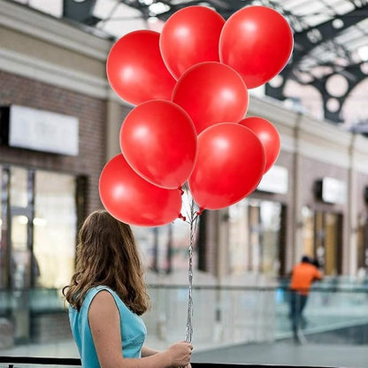 Red Balloons 12inch 100pcs Red Latex Balloons for Red Blue White Decoration Decoration.Baby Shower Birthday Valentine's Party Latex Balloons