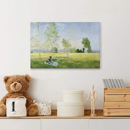 Home Decor Landscape Canvas Wall Art Abstract Floral Painting Modern Pictures Artwork Decoration for Living Room Kitchen Bathroom Office, Ready to Hang