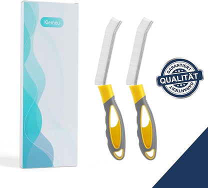 Hard Bristled Crevice Cleaning Brush Bathroom Gap Cleaning Brush Thin Grout Brush, Large Handle