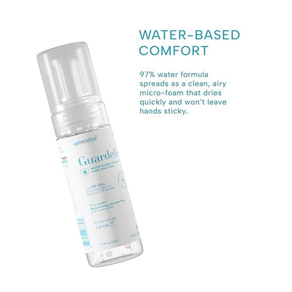 Well Before Guardelle, Alcohol-Free Foaming Hand Sanitizer - 97% Water, Non-Sticky Micro-Foam, 1.75 fl oz (Pack of 10)