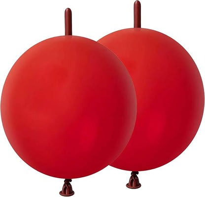 Dark Red Link Balloons 6 Inch 120 Pcs Latex Quick Linking Balloon for Birthday Wedding Party Festival Decorations
