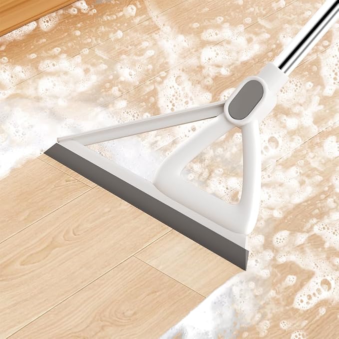 Household Broom with Dustpan Combo Set, Air Broom with Extra-Long Adjustable Aluminum Handle, Cleaning Supplies for Housekeeping (M1)