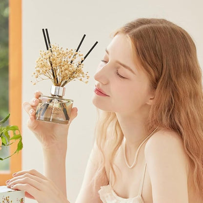 COCODOR Preserved Flower Reed Diffuser/Flower Garden/6.7oz/1Pack / Home Fragrance Scent Essential Oil Stick Diffuser for Bedroom Bathroom Home Décor
