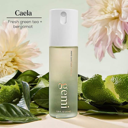 Hand Sanitizer + Serum™ | Caela | Hydrating K-Beauty Formula with Centella, Vitamin B5 & Green Tea | Kills 99.9% of Germs | Fresh Scent with Lavender, Geranium & White Musk | 650 Sprays