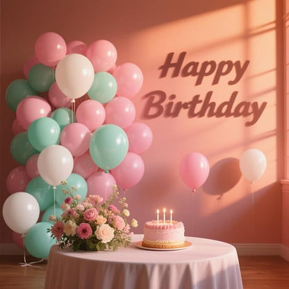 Pink Balloons 100 Pack, 12 Inch Latex Helium Pink Balloons Garland for Elegant Birthday Wedding Baby Shower Graduation Arch Party Decorations