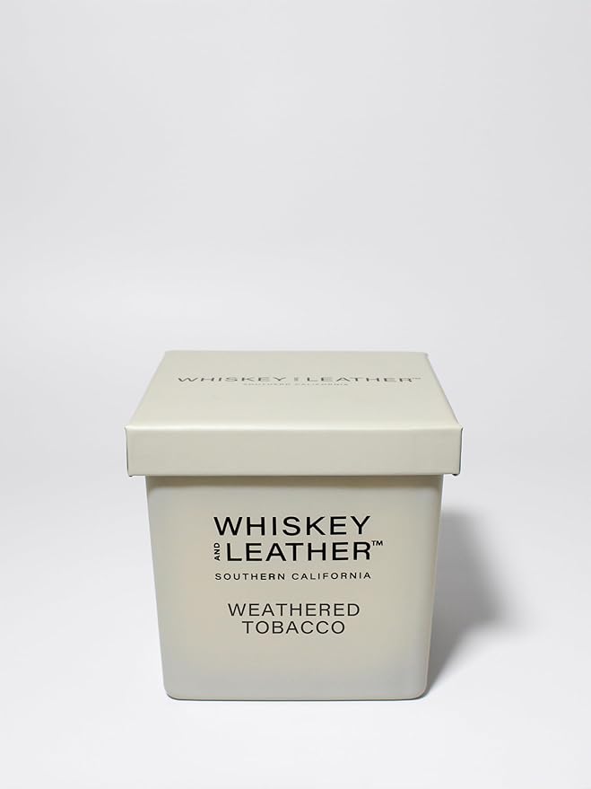 Sand + Fog Scented Candle - Weathered Tobacco – Additional Scents and Sizes – 100% Cotton Lead-Free Wick - Luxury Air Freshening Jar Candles - Perfect Home Decor – 16oz