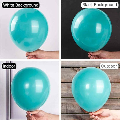 PartyWoo Dark Teal Balloons 50pcs 12 Inch Turquoise Aqua Blue Teal Balloons for Graduation Wedding Baby Shower Bridal Shower Gender Reveal Engagement Birthday Pool Party Decorations Blue-Y17