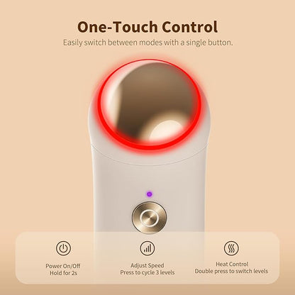 Breo Lucky 7 Massage Gun with Heat, Deep Tissue Muscle Massager, Stimulator, Body Relaxation, Low Noise for Recovery, Sports
