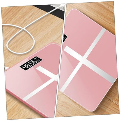 USB Rechargeable Professional Body Weight Scale Toughened Glass Precise Home Smart Weighing Scale for Accurate Daily Weight Management