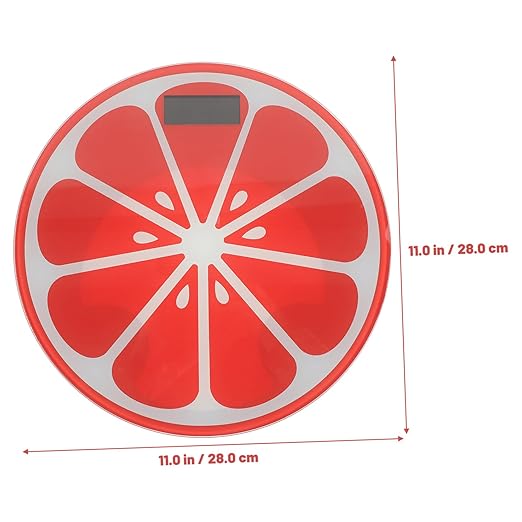 Portable Digital Weight Scale Small Cartoon Watermelon Design Easy-Read Display Automatic Body Weight Balance Scale for Home Use