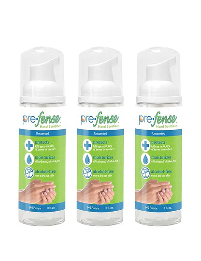 8 oz Foam Hand Sanitizer – Unscented (3-Count Pack)