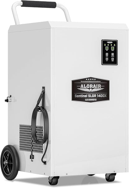 ALORAIR Commercial Dehumidifier 275 Pints with Drain Hose SLGR Tech High Efficient Industrial Dehu for Water Damage Restore, Basement, Warehouse, Home Use, Garage, 5 Years Limited Warranty