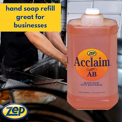 Zep Acclaim Liquid Antibacterial Hand Soap 1 Gallon 314924 (Pack of 4)