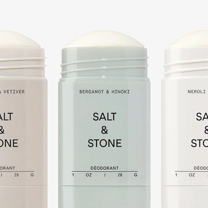 SALT & STONE Aluminum Free Deodorant | Extra Strength 48 Hour Protection for Women & Men | Made with Seaweed Extracts, Niacinamide & Prebiotics (Mini Deodorant Discovery Set)