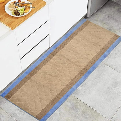 Custom Size Runner Volley Abstract Design Grey Blue, (13 Feet Length x 26 Inch Width) Custom Cut Slip Resistant Rubber Backing Runner Rugs, Extra Long Runner Rugs for Hallways